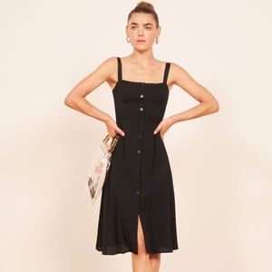 Reformation Black Persimmon Dress